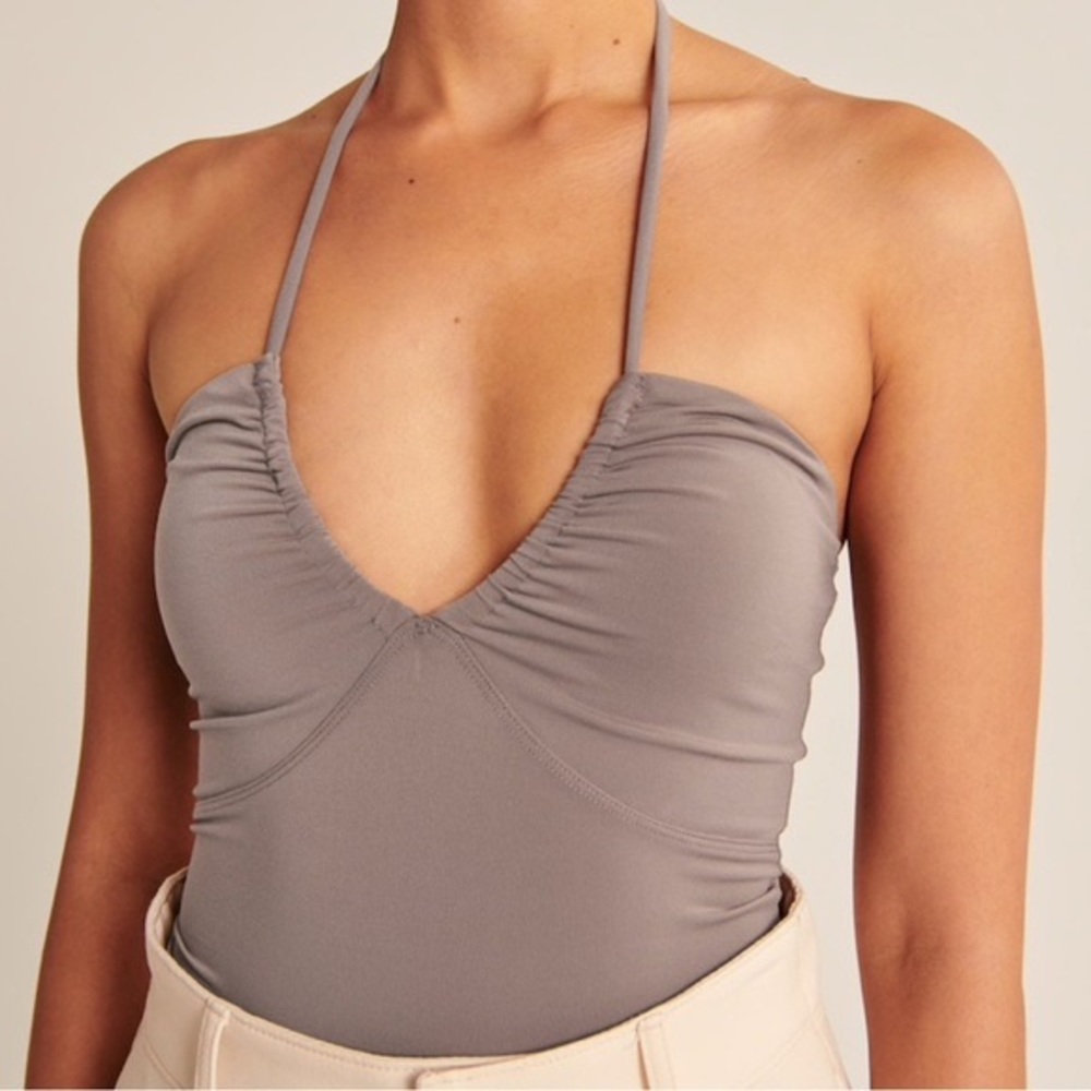 Abercrombie halter brownish gray